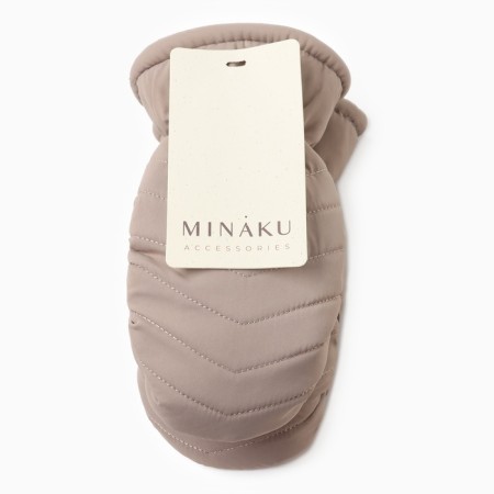 Winter children's mittens minku, beige color, 18cm-4