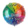 Foil ball 18 "Happy New Year! Clock"