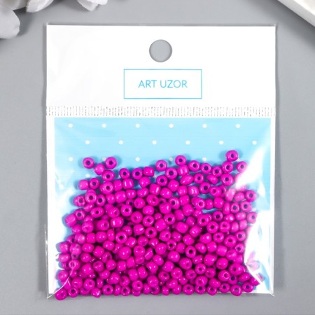 Round beads 6/0 "Fiolet Neon" 20 g-2