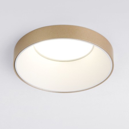 Into -flowing Interceptible Elektrostandard, Discus, 75x75x41 mm, GU10, Golden, White color