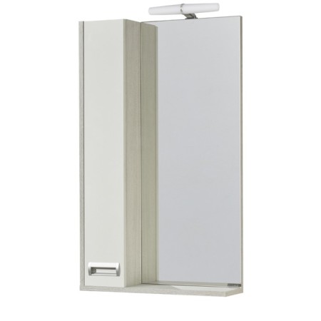 Aquaton Bacca Pro, 50 cm mirror, white color, oak somerset