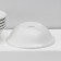 A set of platform plates of deep Magistro Basic Bistro, 6 objects: 450 ml, d = 15.5 cm, white color