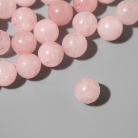 Beads on threads ball No. 10 "Quartz Pink", 37 beads-3