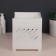 Organizer for storage, 2 sections, 24.2 × 15 × 16.7 cm, white color