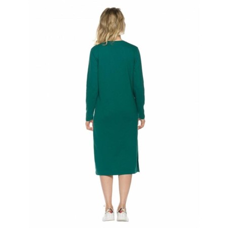 Female dress, size Xs, emerald color-3