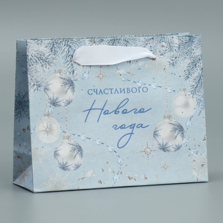 Craft horizontal package “New Year's tenderness”, S 15 x 12 x 5.5 cm, New Year-1