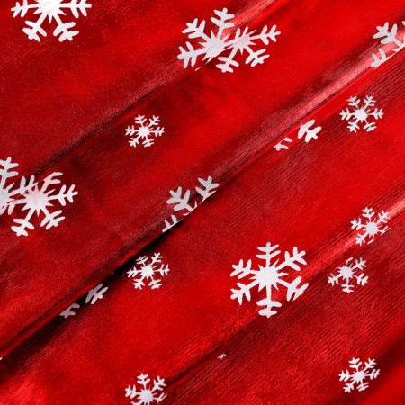 Lotkot for needlework "White Snowflakes", red, 50 × 150 cm-1