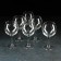A set of glass glasses for the wine "French restaurant", 350 ml, 6 pcs
