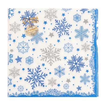 Paper Napkins "Snowflakes", 33x33 cm, set 20 pcs.-4