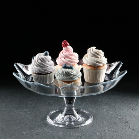 Patisserie glass dish on the glass, D = 32 cm-1