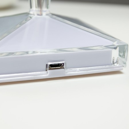 Table lamp 16862/1PR LED 0.8W 4000K USB AKB transparent 12x12x26 cm Risalux-8