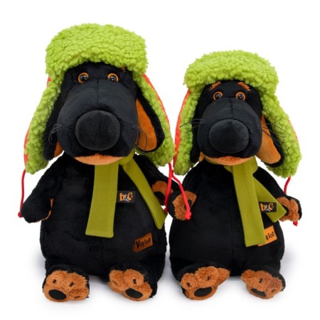 Soft toy "Waxon in a quilted cap and scarf", 25 cm-3