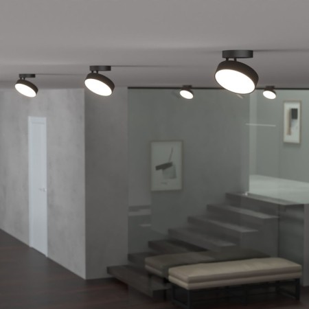Lamp ceiling Elektrostandard, Pila LED 12 W, 135x135x93 mm, IP20, black color-1