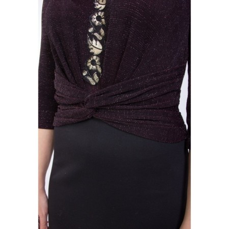 Women's dress, size 42, purple color-8