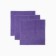 Set of terry towels and I "Violet" 30x30 cm - 3 pcs, 100% HL, 340 g/m2