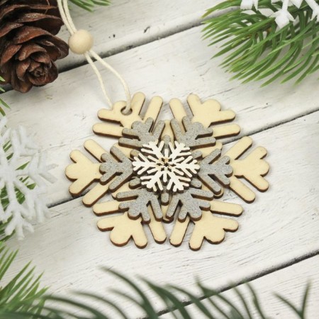 New Year's Suspension "New Year Snowflake"-1
