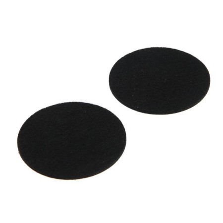 Furniture tundra, d = 85 mm, round, black, 2 pcs.