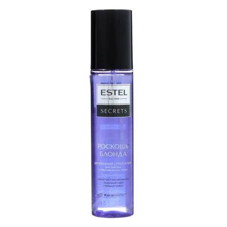 Two-phase Estel Secrets spray for light and bleached hair, 200 ml