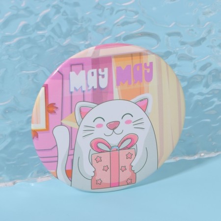 Mirror "cat", d = 7 cm, multi -colored-3