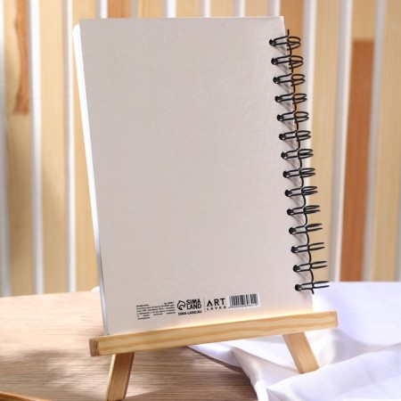 Sketchbook in a solid cover A5, 80 sheets 160 g/m2 "Parrot"-3