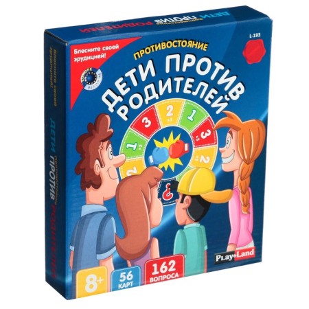 Board game "Confrontation. Children against parents "-1