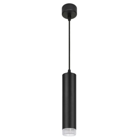 Suspended lamp PL18 BK/CL MR16 GU10 Ceiling cylinder black, transparent-1