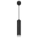 Suspended lamp PL18 BK/CL MR16 GU10 Ceiling cylinder black, transparent