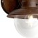 Garden-park lamp Feron PL571, IP44, E27, 60 W, 215x242x268 mm, brown color
