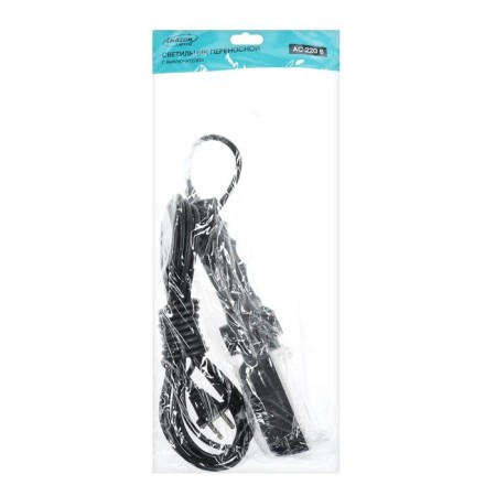 A portable LEAZon Lighting LED lamp with a switch of 12 W, 25LED, 5 m, black-5