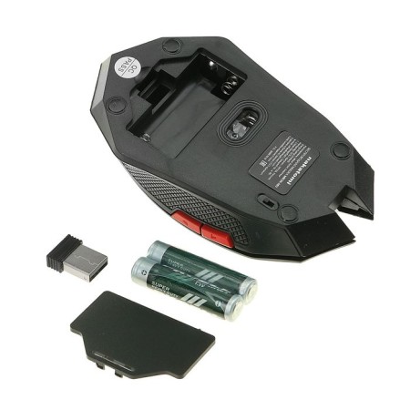 Nakatomi Mron-08U navigator, wireless, optical, 1600 dpi, 2xaaa, USB, black-3