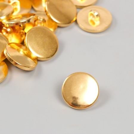 Buttons plastic on midnight "gold" 2 cm set 20 pcs