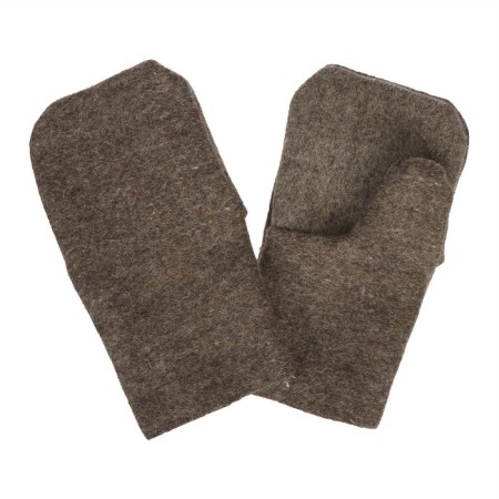Mittens, cloth, tarpaulin adjustable, brown, Greengo-1