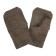 Mittens, cloth, tarpaulin adjustable, brown, Greengo