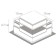 Corner Connector for the Arte Lamp Linea-Exessories A480706, 10x10x4.7 cm, black