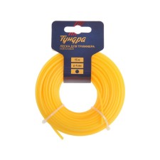 Fishing line for trimmer tundra, cross -section Circle, D = 4 mm, 15 m, nylon