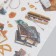 Stickers for creativity Paper "Travel and Art" set 3 sheets 10x20 cm