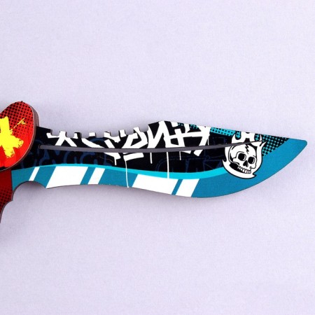 Модель из дерева «Нож-кастет», череп-3