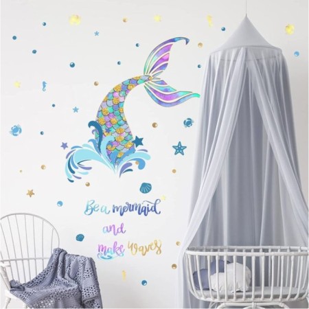 Stick plastic interior color "Tail of the Mermaid" 40x90 cm