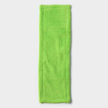 Nozzle for a flat mop of the share, 42 × 12 cm, microfiber, green color