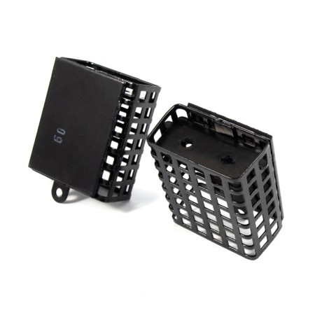 Feeding feeder Yaman rectangular 60 g, metal, removable plastic bottom, packaging 10 pcs. 106948