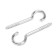 Boar-half-decisor, tundra, white zinc, 3x50 mm, 10 pcs