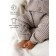 Pants knitted children's amababy pure love comfy, height 92, brown color