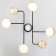 Chandelier 1851/7 LED 72W 3000-6000K black and gold 79x77x43 cm Bayerlux