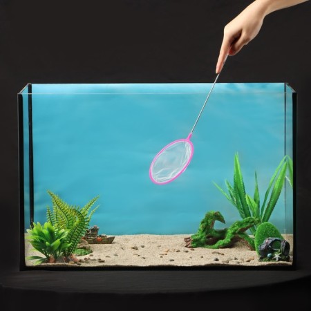 Aquarium round -round, 35 cm, Ø11.5 cm, mix of flowers