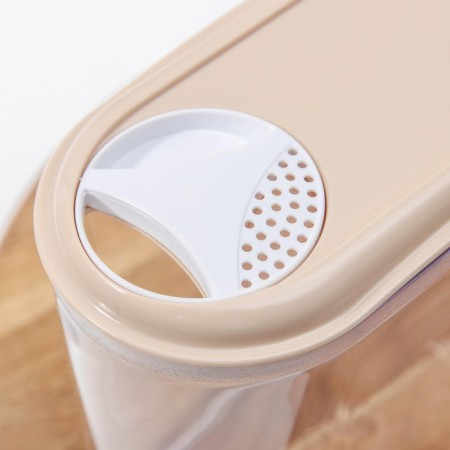 Capacity for bulk products, 1 liter with a dispenser, color mix-1