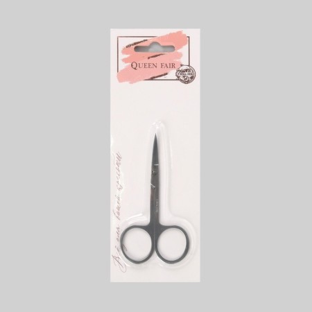Scissors manicure, bent, 9 cm, silver color-3