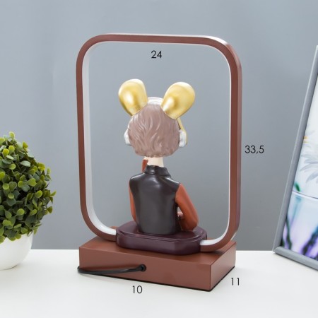Highlight "Girl in Headphones" LED 15W brown 24x10x34 cm Risalux-3