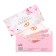 Money envelope "Happy Wedding Day!" embossing, hearts, white background, 8 x 17 cm