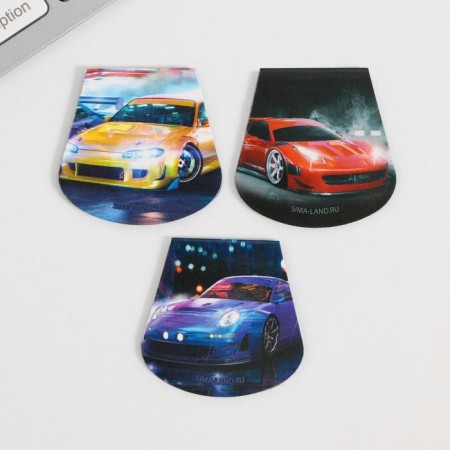 Magnetic bookmarks on the book "Machine", 3 pcs.-4