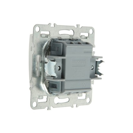 The 1-clavy switch with an indicator (mechanism), Stekker series Erna, PSW10-9101-01, White-2